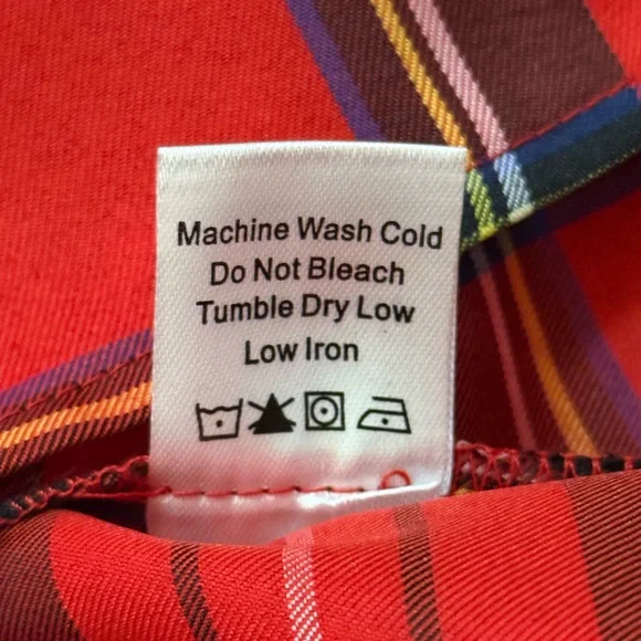 Tuckernuck NWT Royal Stewart Tartan Faye blouse women’s size XXL - Picture 8 of 8